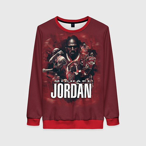 Женский свитшот MICHAEL JORDAN / 3D-Красный – фото 1