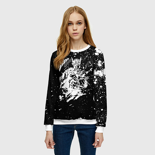 Женский свитшот JoJo Bizarre Adventure / 3D-Белый – фото 3