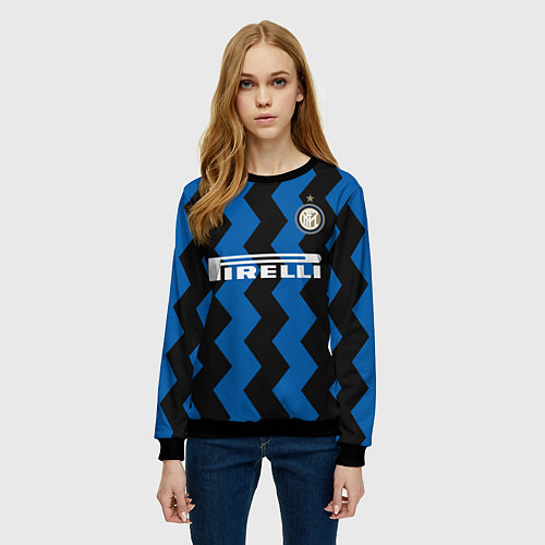 Женский свитшот Лукаку 2021 Домашняя форма / 3D-Черный – фото 3