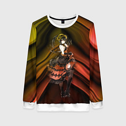 Свитшот женский Куруми Токисаки, цвет: 3D-белый