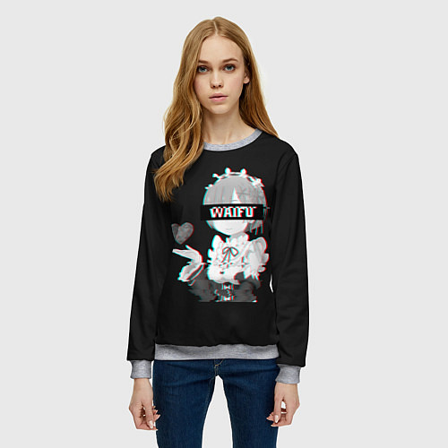 Женский свитшот Re:Zero / 3D-Меланж – фото 3