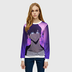 Свитшот женский Поднятие уровня в одиночку, цвет: 3D-белый — фото 2