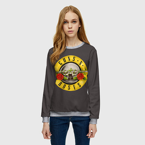 Женский свитшот Guns n Roses / 3D-Меланж – фото 3