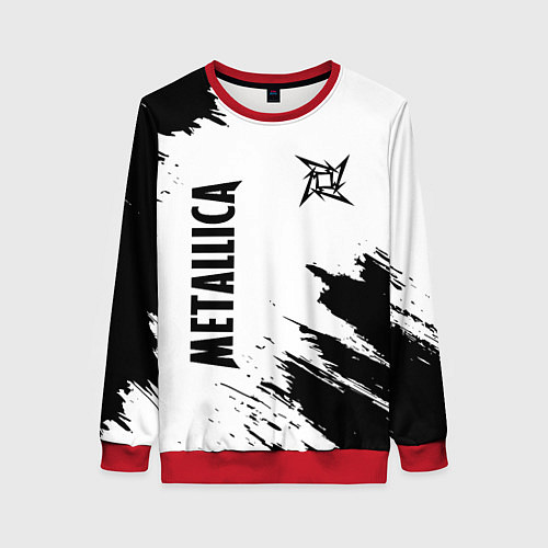 Женский свитшот METALLICA МЕТАЛЛИКА / 3D-Красный – фото 1