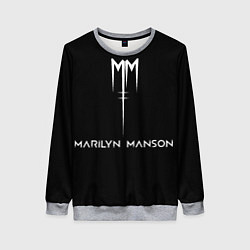 Свитшот женский Marilyn Manson, цвет: 3D-меланж