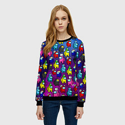 Свитшот женский AMONG US, цвет: 3D-черный — фото 2