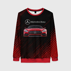 Свитшот женский Mercedes Benz AMG, цвет: 3D-красный