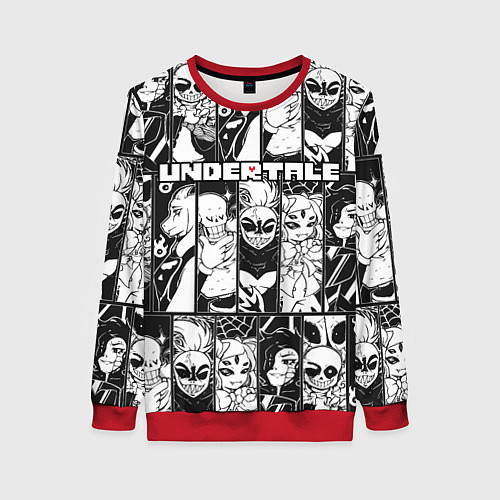 Женский свитшот UNDERTALE / 3D-Красный – фото 1