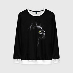 Свитшот женский Кошка, цвет: 3D-белый