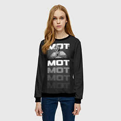 Свитшот женский МОТ, цвет: 3D-черный — фото 2