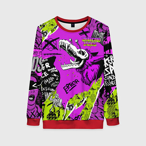 Женский свитшот Watch Dogs: Legion / 3D-Красный – фото 1