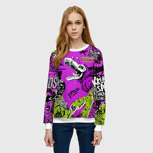 Женский свитшот Watch Dogs: Legion / 3D-Белый – фото 3