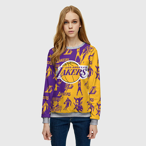 Женский свитшот КОБИ БРАЙАНТ / 3D-Меланж – фото 3