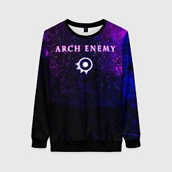 Свитшот женский Arch Enemy Neon logo, цвет: 3D-черный