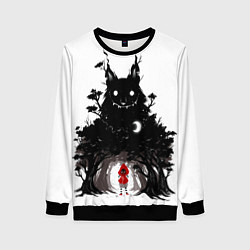 Свитшот женский Красная шапочка, цвет: 3D-черный