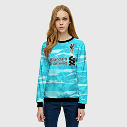 Свитшот женский LIVERPOOL выездная сезон 2021, цвет: 3D-черный — фото 2