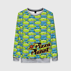 Свитшот женский Pizza Planet, цвет: 3D-меланж