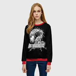 Свитшот женский Devourment, цвет: 3D-красный — фото 2