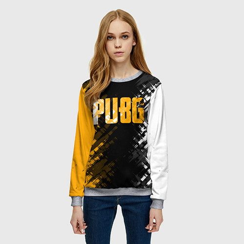 Женский свитшот PUBG / 3D-Меланж – фото 3