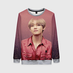 Свитшот женский BTS, цвет: 3D-меланж