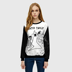 Свитшот женский KIZARU: HAUNTED FAMILY, цвет: 3D-черный — фото 2