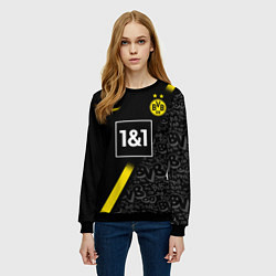Свитшот женский BORUSSIA выездная сезон 2021, цвет: 3D-черный — фото 2