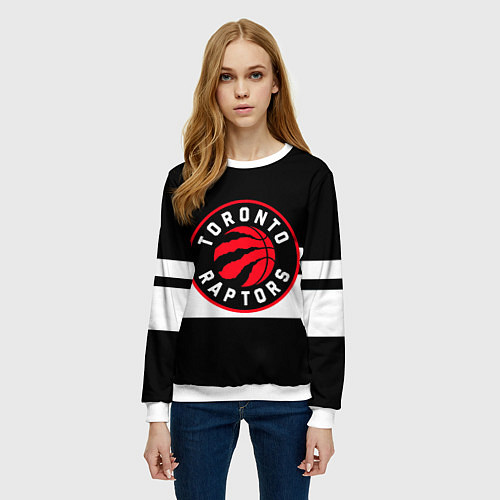 Женский свитшот TORONTO RAPTORS / 3D-Белый – фото 3