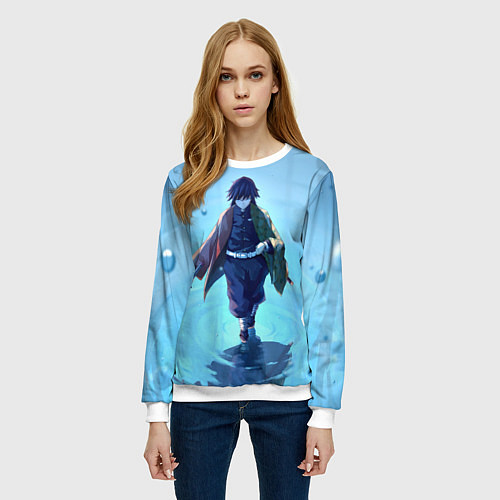 Женский свитшот ГИЮ ТОМИОКА / 3D-Белый – фото 3