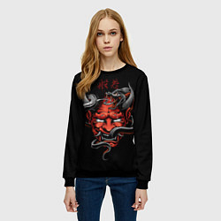 Свитшот женский Хання, цвет: 3D-черный — фото 2