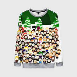 Свитшот женский Южный Парк South Park, цвет: 3D-меланж
