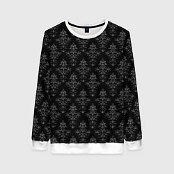Свитшот женский Готический рисунок, цвет: 3D-белый