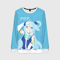 Свитшот женский Aqua, цвет: 3D-белый