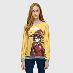 Свитшот женский Megumin, цвет: 3D-меланж — фото 2