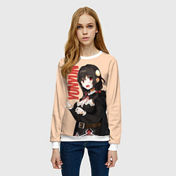 Свитшот женский YunYun, цвет: 3D-белый — фото 2