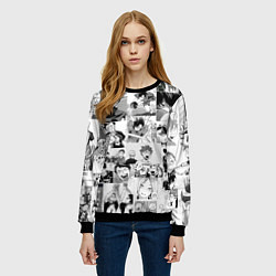 Свитшот женский Haikyu, цвет: 3D-черный — фото 2