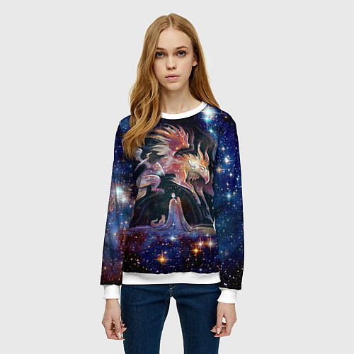 Женский свитшот Дивные звери / 3D-Белый – фото 3