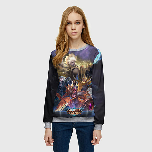 Женский свитшот Mobile Legends Bang Bang / 3D-Меланж – фото 3