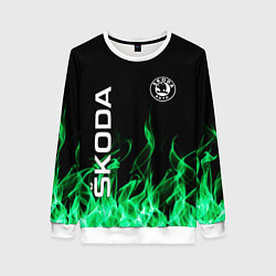 Свитшот женский SKODA, цвет: 3D-белый