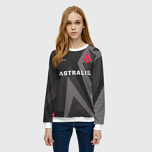 Женский свитшот Astralis Jersey Pro 202122 / 3D-Белый – фото 3