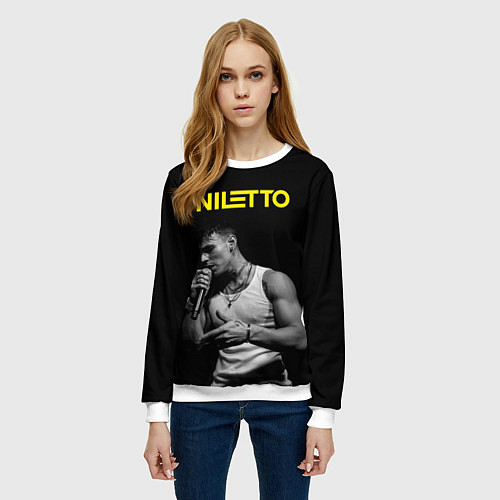Женский свитшот НИЛЕТТО / 3D-Белый – фото 3