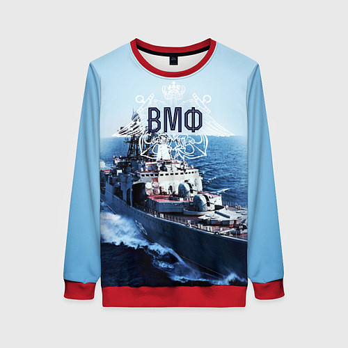Женский свитшот ВМФ / 3D-Красный – фото 1