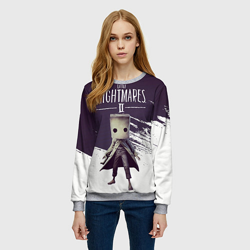 Женский свитшот Mono / 3D-Меланж – фото 3