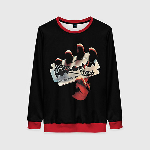 Женский свитшот Judas Priest / 3D-Красный – фото 1
