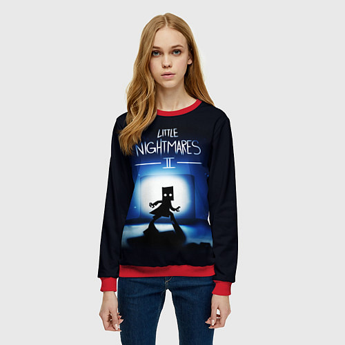Женский свитшот Little Nightmares 2 МОНО / 3D-Красный – фото 3