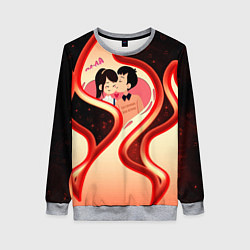 Свитшот женский СЛАВА МАРЛОВ ТЫ ГОРИШЬ, цвет: 3D-меланж