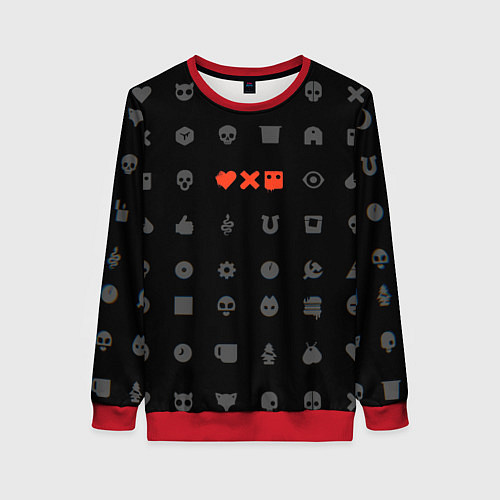 Женский свитшот Любовь, смерть и роботы / 3D-Красный – фото 1