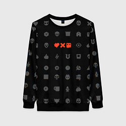 Свитшот женский Любовь, смерть и роботы, цвет: 3D-черный