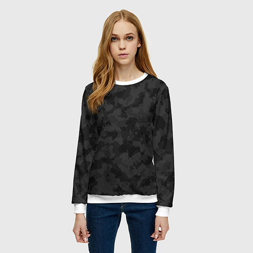 Женский свитшот СПЕЦ КАМУФЛЯЖ / 3D-Белый – фото 3