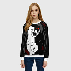 Свитшот женский MONOKUMA МОНОКУМА DANGANRO, цвет: 3D-белый — фото 2