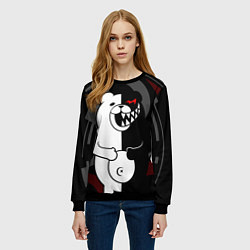 Свитшот женский MONOKUMA МОНОКУМА DANGANRO, цвет: 3D-черный — фото 2